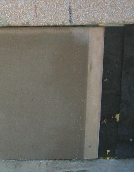 cement board installed on wall